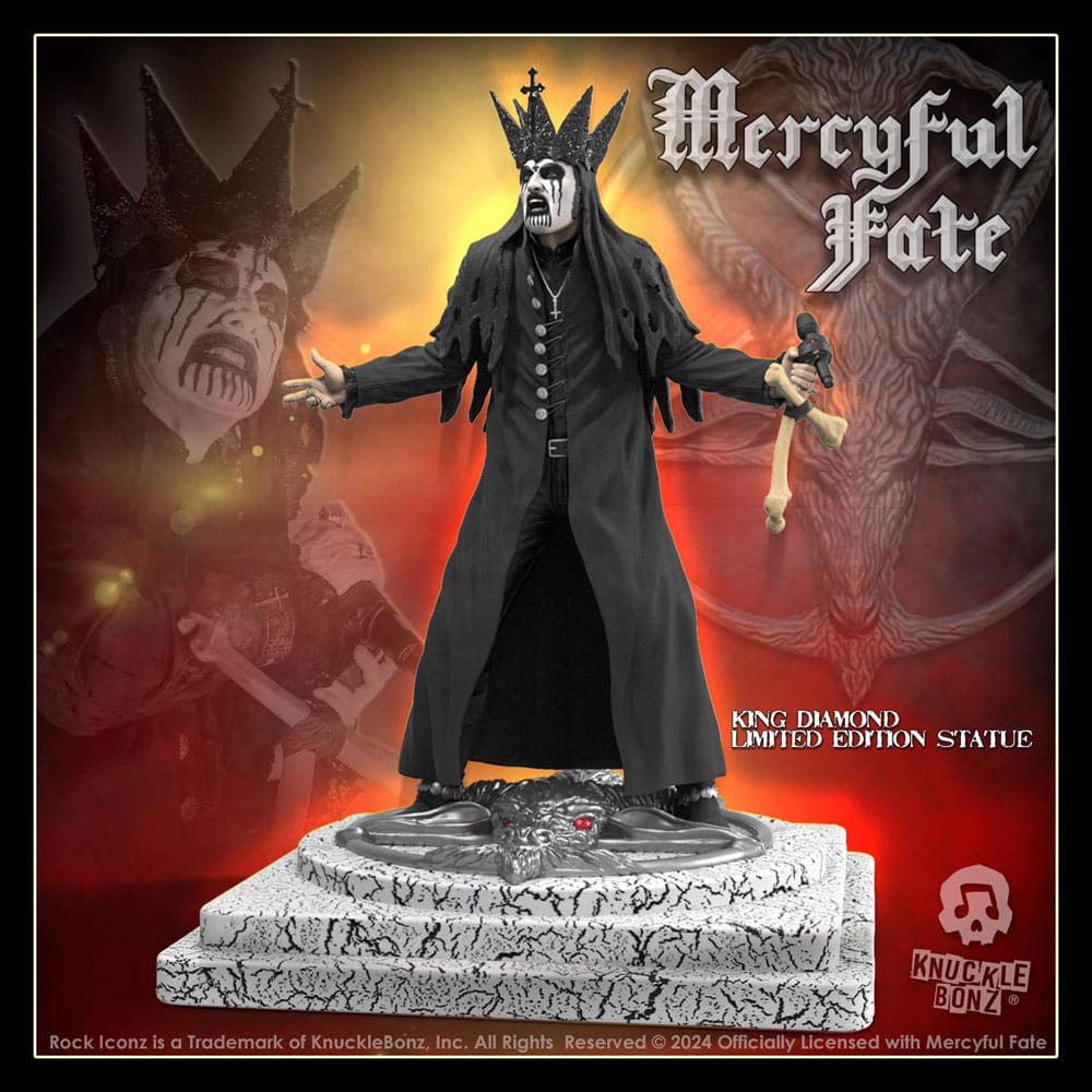 Mercyful Fate Estatua Rock Iconz King Diamond III (Black Version) 22 cm