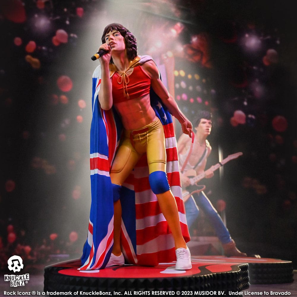 The Rolling Stones Estatua Rock Iconz Mick Jagger (Tattoo You Tour 1981) 22 cm