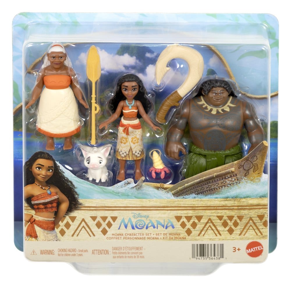 Vaiana Pack de 3 Figuras Character Set 9 cm