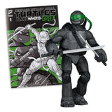 Las Tortugas Ninja Page Punchers Figura Leonardo (Black White & Green) (Red Platinum Edition) 13 cm