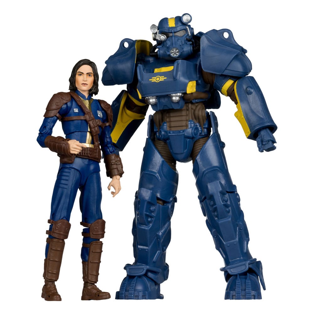 Fallout 4 Pack de 2 Figuras T-60 Vault Tec & Sole Survivor 18 cm