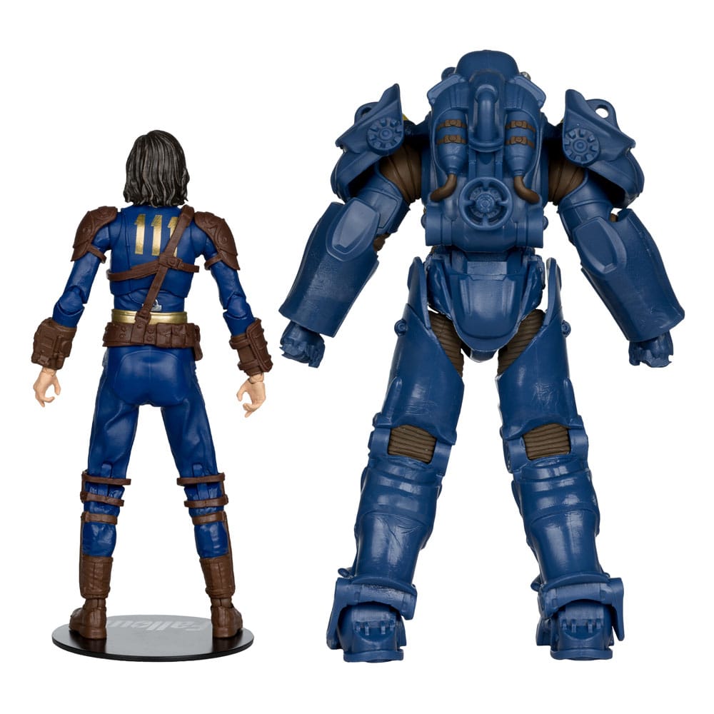 Fallout 4 Pack de 2 Figuras T-60 Vault Tec & Sole Survivor 18 cm