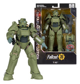 Fallout 76 Gaming Edition Figura T-45 Military Armor (Red Platinum Edition) 20 cm