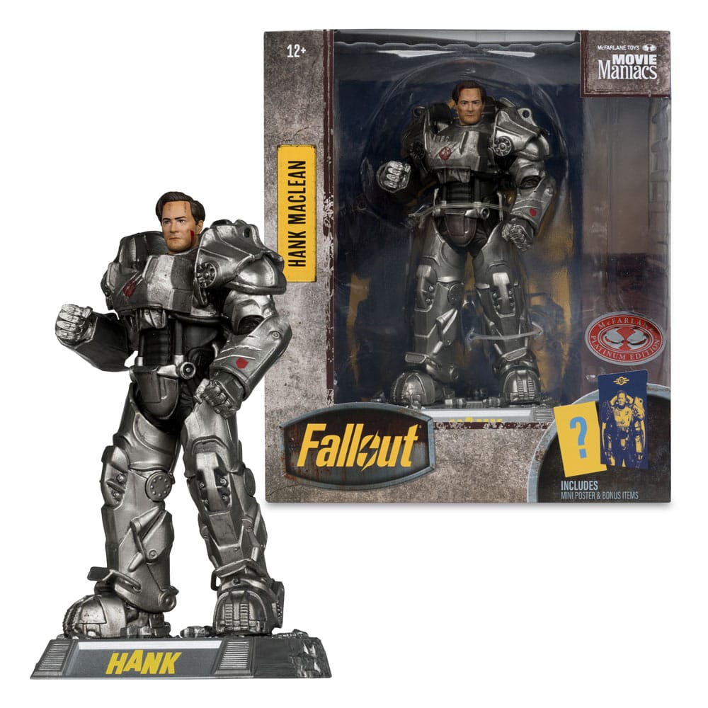 Fallout Figura Movie Maniacs Hank Maclean (Season 2) (Red Platinum Edition) 17 cm