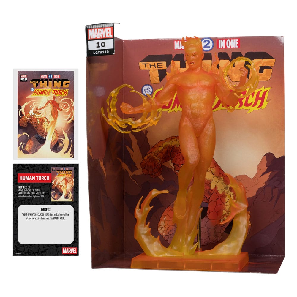 Marvel Collection Estatua PVC 1/6 Human Torch (Marvel 2 in 1 #10) 29 cm