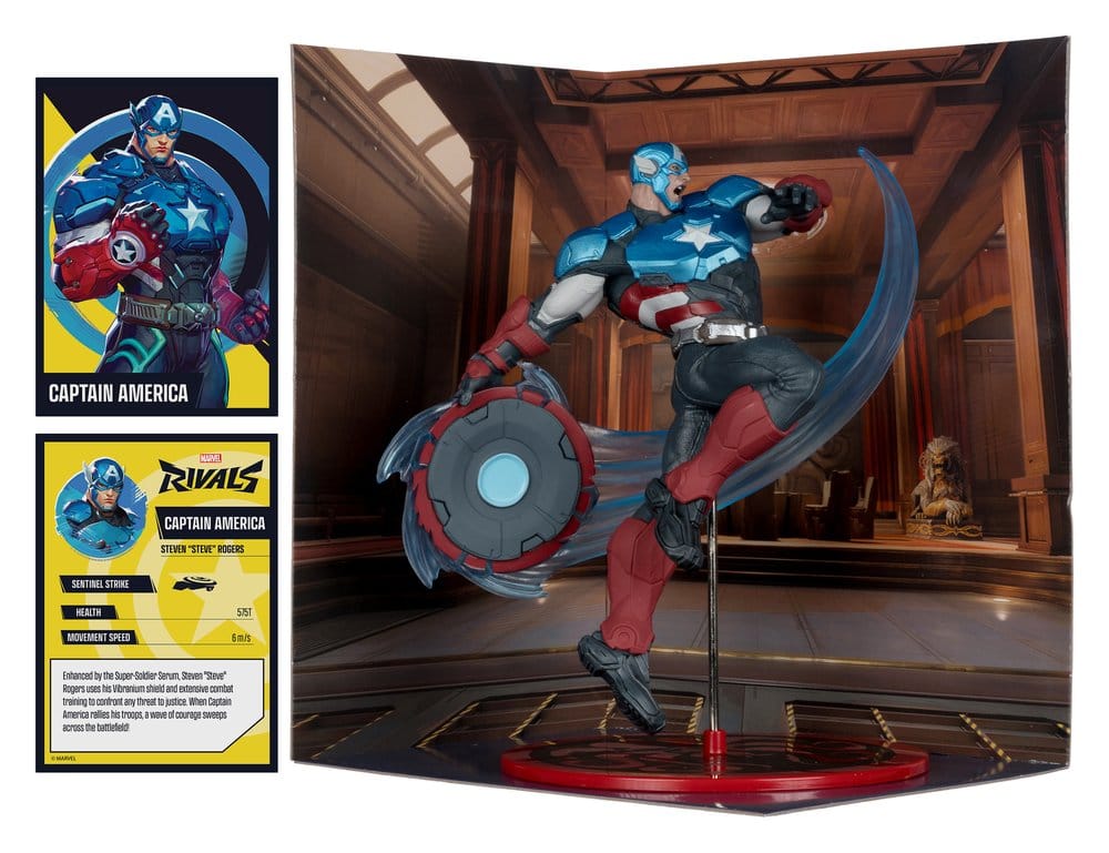 Marvel Rivals Collection Figura 1/10 Captain America 20 cm 