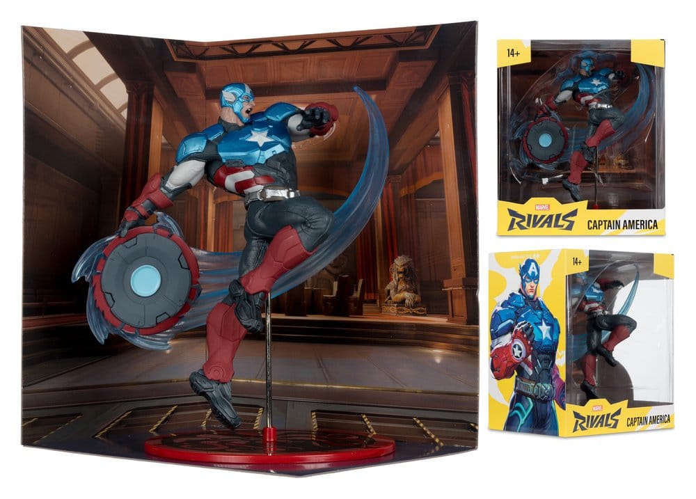 Marvel Rivals Collection Figura 1/10 Captain America 20 cm 
