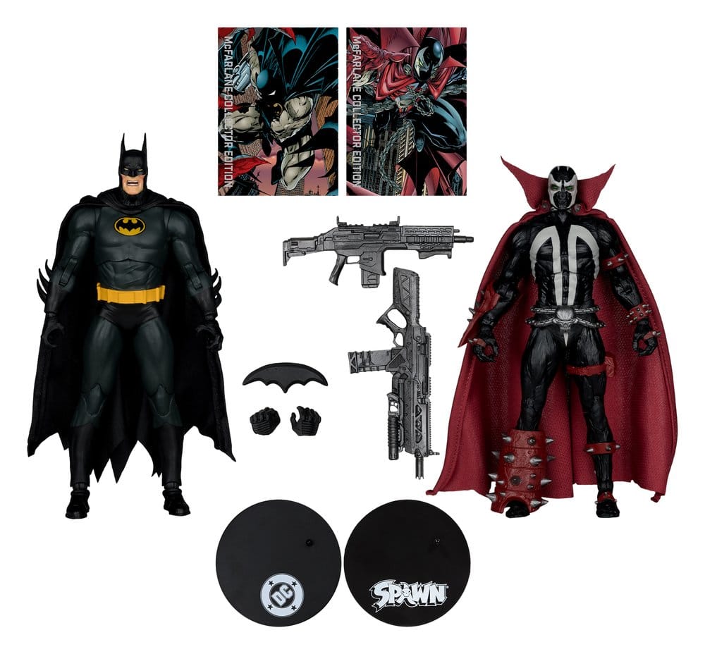 DC Multiverse McFarlane Collector Edition Pack de 2 Figuras Batman & Spawn (Gold Label) 18 cm