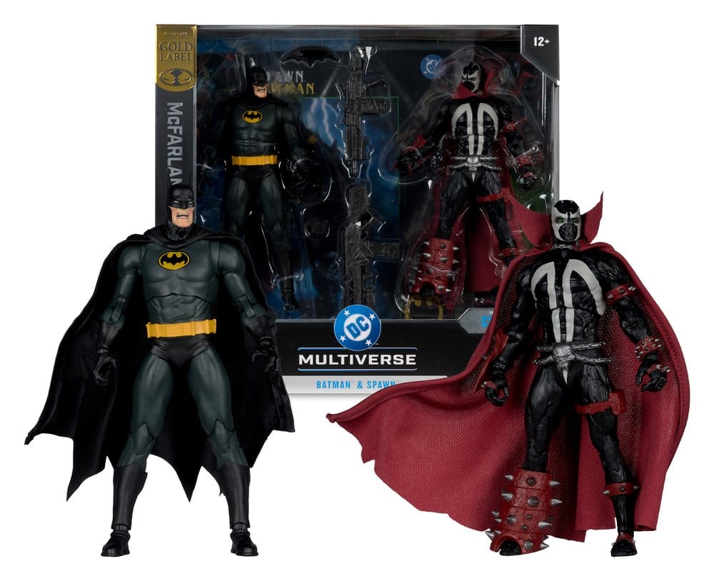 DC Multiverse McFarlane Collector Edition Pack de 2 Figuras Batman & Spawn (Gold Label) 18 cm