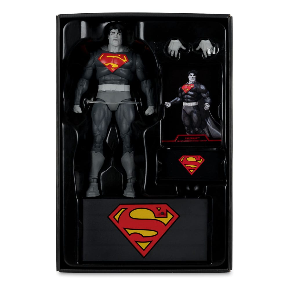 DC Multiverse Figura Superman (The Dark Knight Returns) (Black & White Accent Edition) (Gold Label) 18 cm