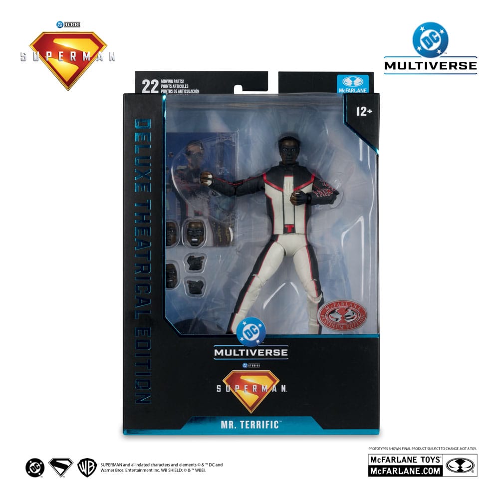Superman (2025) DC Multiverse Figura Deluxe Theatrical Edition Mr. Terrific (Red Platinum Edition) 18 cm