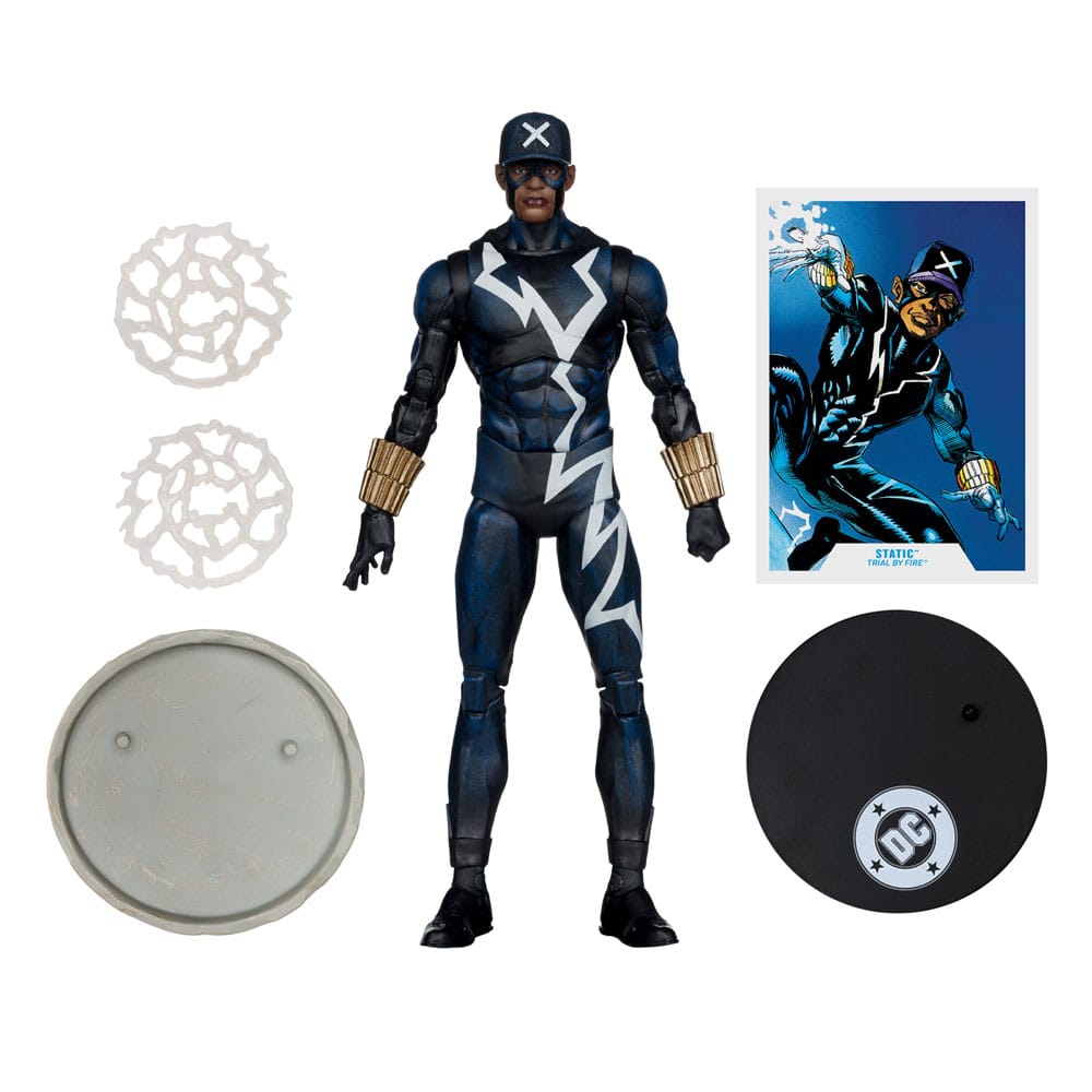 DC Multiverse Figura Static Shock (Trial by Fire) (Gold Label) 18 cm