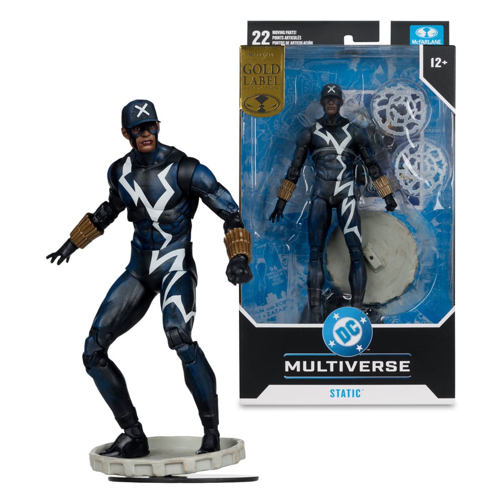 DC Multiverse Figura Static Shock (Trial by Fire) (Gold Label) 18 cm
