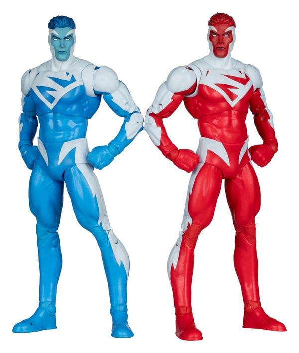 DC Multiverse 2-Pack Superman Blue vs. Superman Red (Gold Label) 18 cm Figures