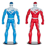 DC Multiverse pack de 2 Figuras Superman Blue vs. Superman Red (Gold Label) 18 cm