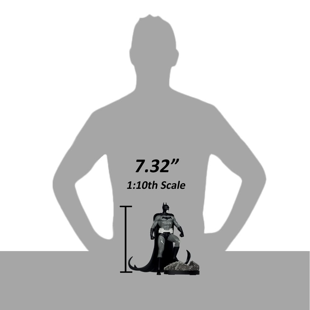 DC Direct Estatua 1/10 Batman by Bjorn Barends (Black White) 18 cm