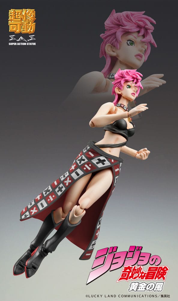 JoJo's Bizarre Adventure Part 5 Figura Super Action Chozokado Trish Una Black Ver. 15 cm 
