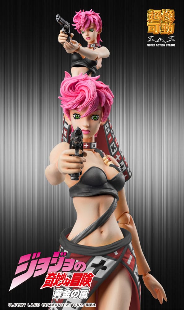 JoJo's Bizarre Adventure Part 5 Figura Super Action Chozokado Trish Una Black Ver. 15 cm 