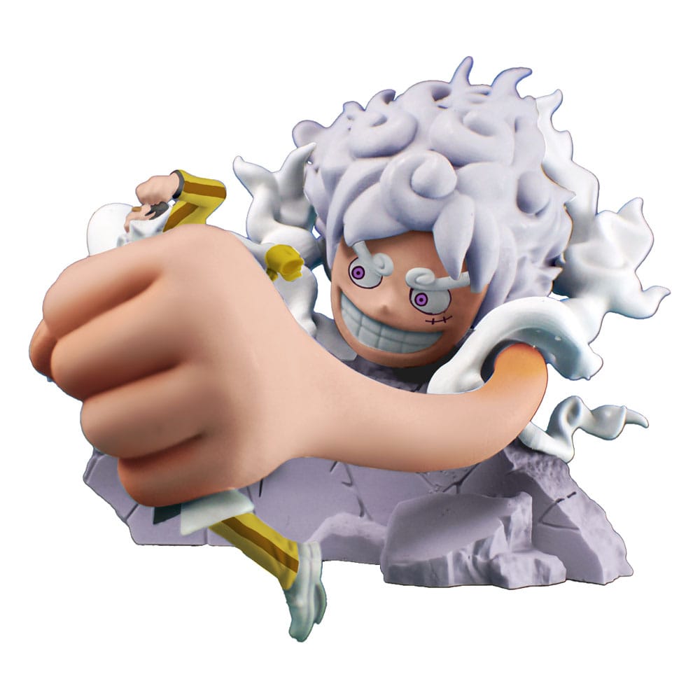 One Piece Petitrama Set de 4 Estatua PVC Logbox Re Birth Egghead 9 cm   