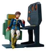 Mobile Suit Gundam Diorama G.M.G. Collection EX White Base Bridge Radio Operator Desk Set 10 cm (with gift)