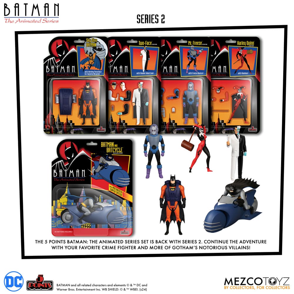 Batman: The Animated Series 2 Figuras 5 Points Deluxe Box Set 9 cm