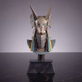 Stargate Desktop Replica Réplica de Casco Jackal Guard Helmet Anubis 15 cm