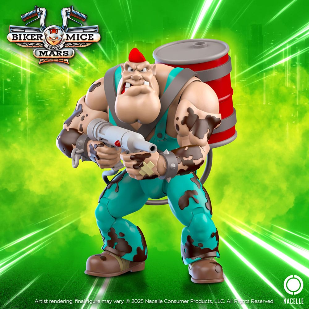 Los motorratones de Marte Figura Greasepit 18 cm