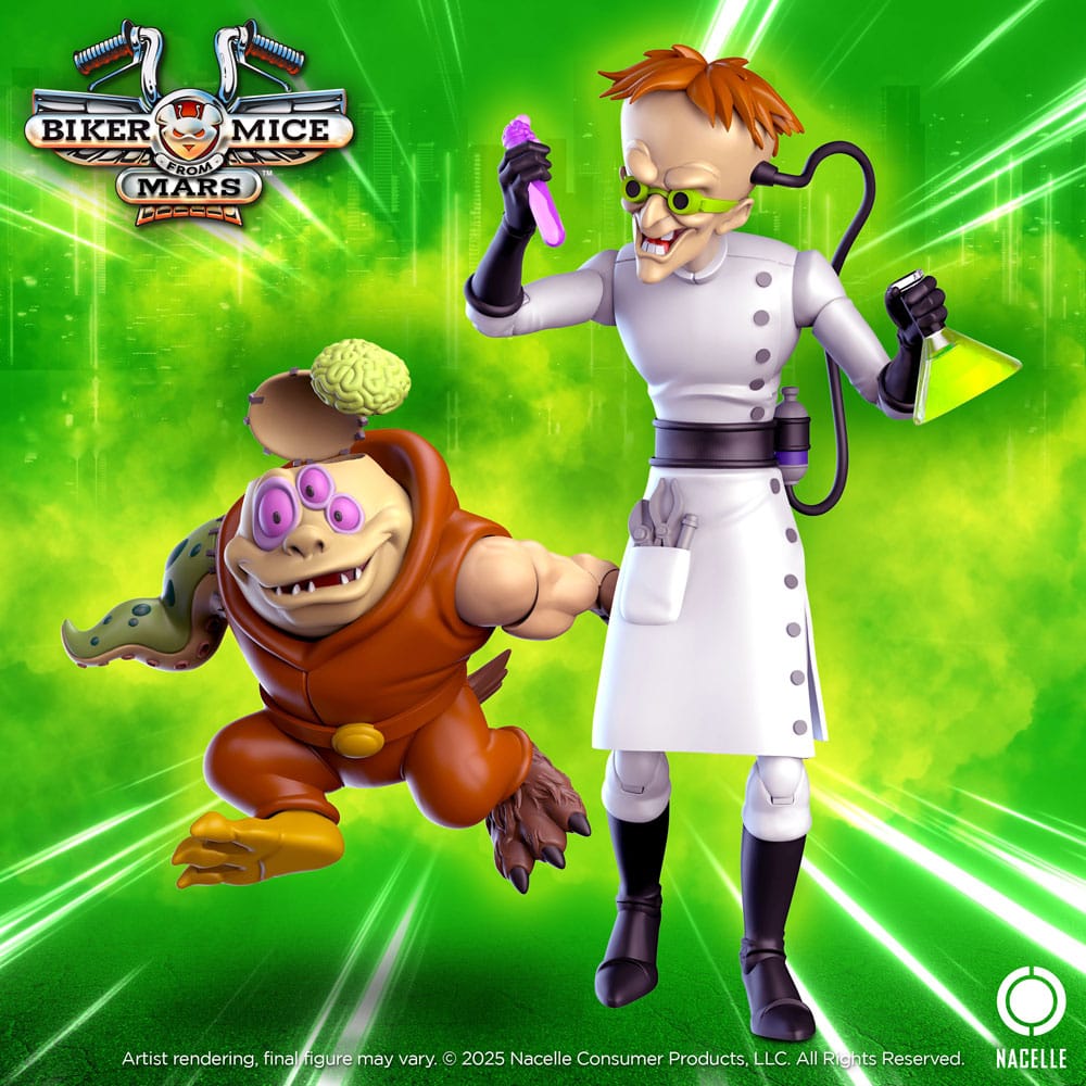 Los motorratones de Marte Figura Karbunkle & Fred The Mutant 23 cm