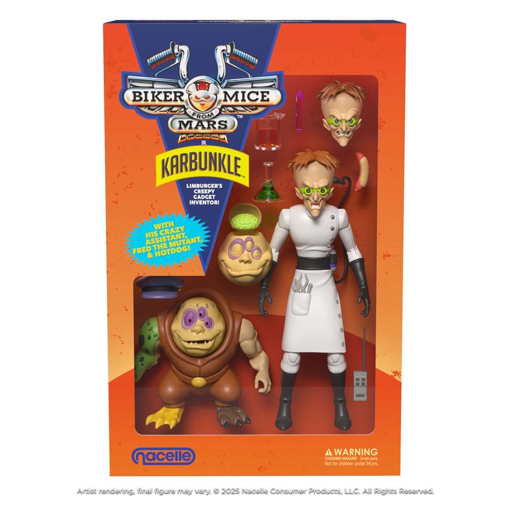 Los motorratones de Marte Figura Karbunkle & Fred The Mutant 23 cm