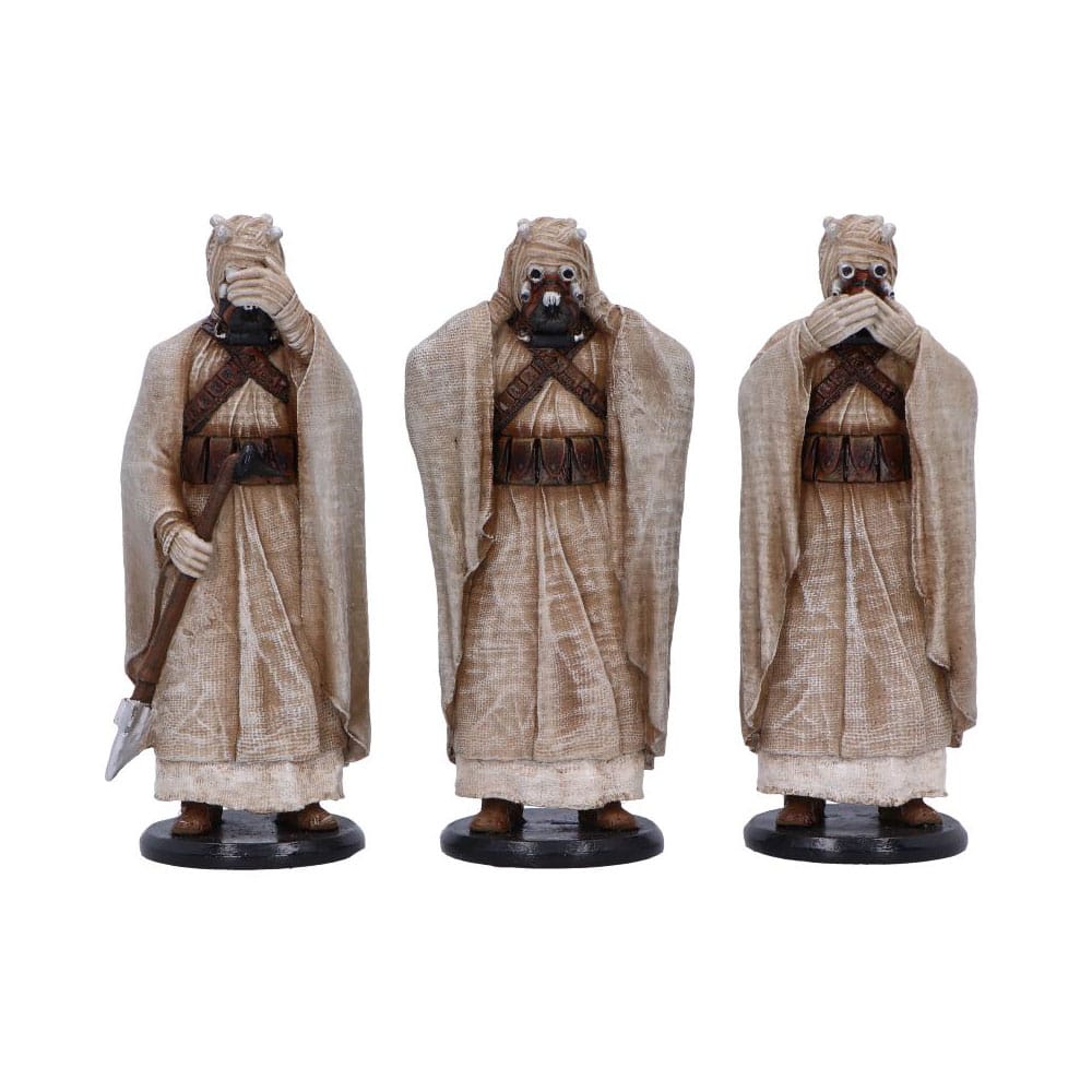 Original Stormtrooper Estatua Three Wise Tusken Raiders 14 cm  
