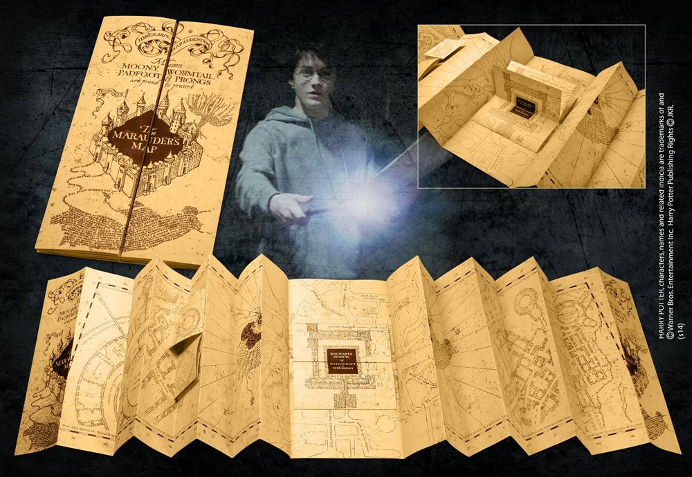 Harry Potter Réplica 1/1 Mapa Marauders