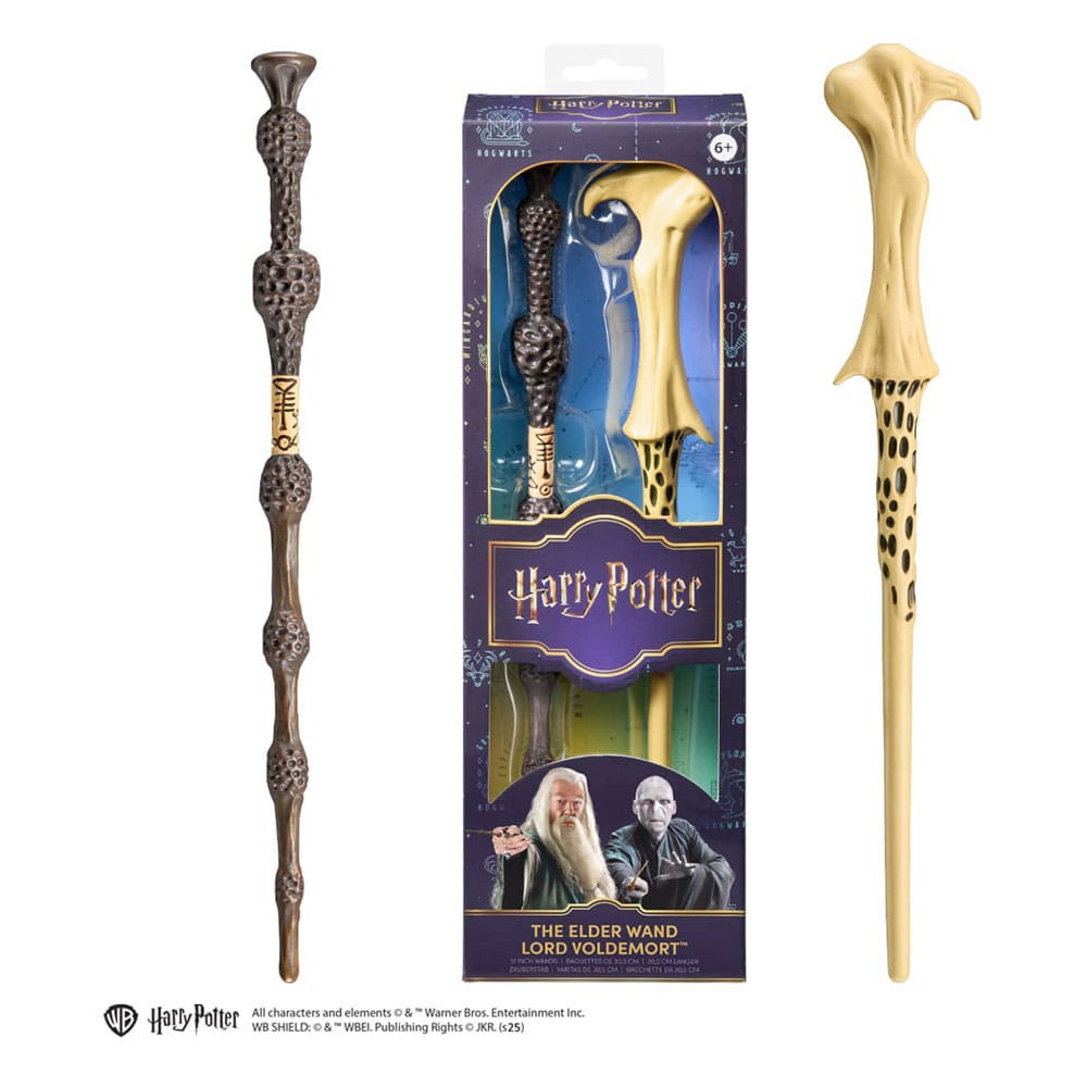 Harry Potter Paquete doble de varitas de juego de rol The Elder & Lord Voldemort 30 cm