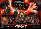 Berserk Estatua Legacy Art Kentaro Miura 1/4 Guts & Casca 72 cm
