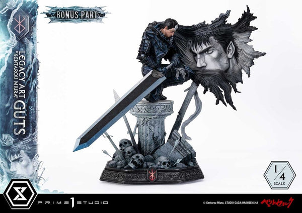 Berserk Legacy Art "Kentarou Miura" Estatua 1/4 Guts Bonus Version 74 cm