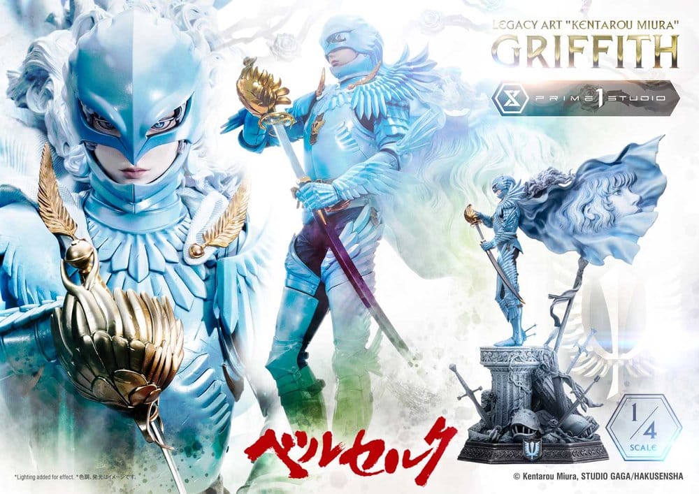 Berserk Legacy Art "Kentarou Miura" Estatua 1/4 Griffith 93 cm