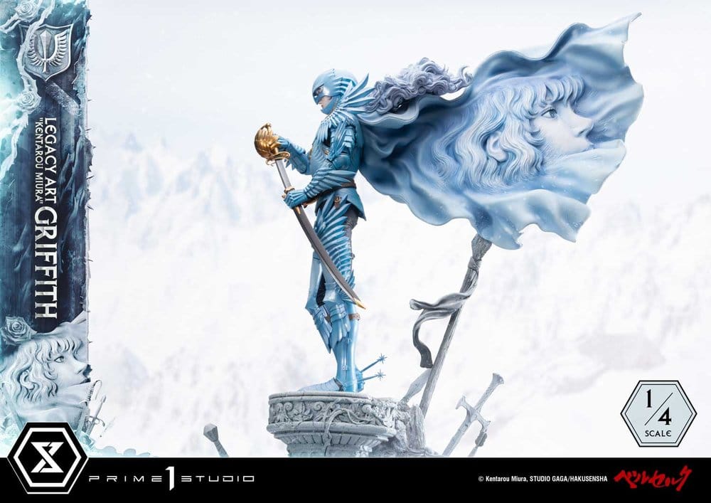 Berserk Legacy Art "Kentarou Miura" Estatua 1/4 Griffith 93 cm