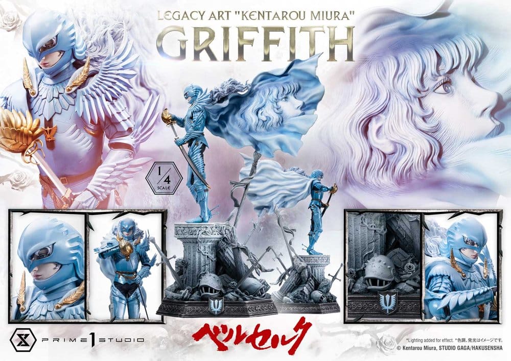 Berserk Legacy Art "Kentarou Miura" Estatua 1/4 Griffith 93 cm