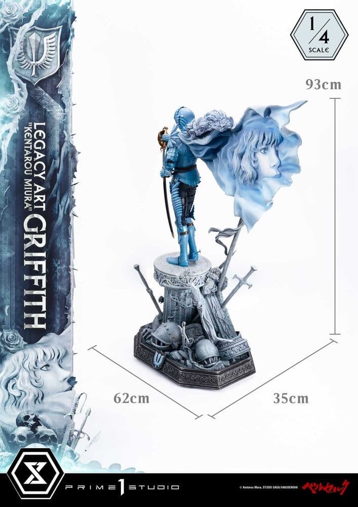 Berserk Legacy Art "Kentarou Miura" Estatua 1/4 Griffith 93 cm