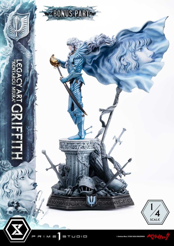 Berserk Legacy Art "Kentarou Miura" Estatua 1/4 Griffith Bonus Version 93 cm