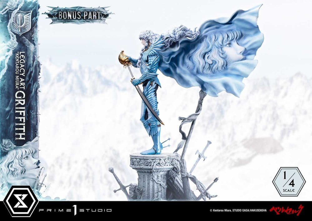 Berserk Legacy Art "Kentarou Miura" Estatua 1/4 Griffith Bonus Version 93 cm