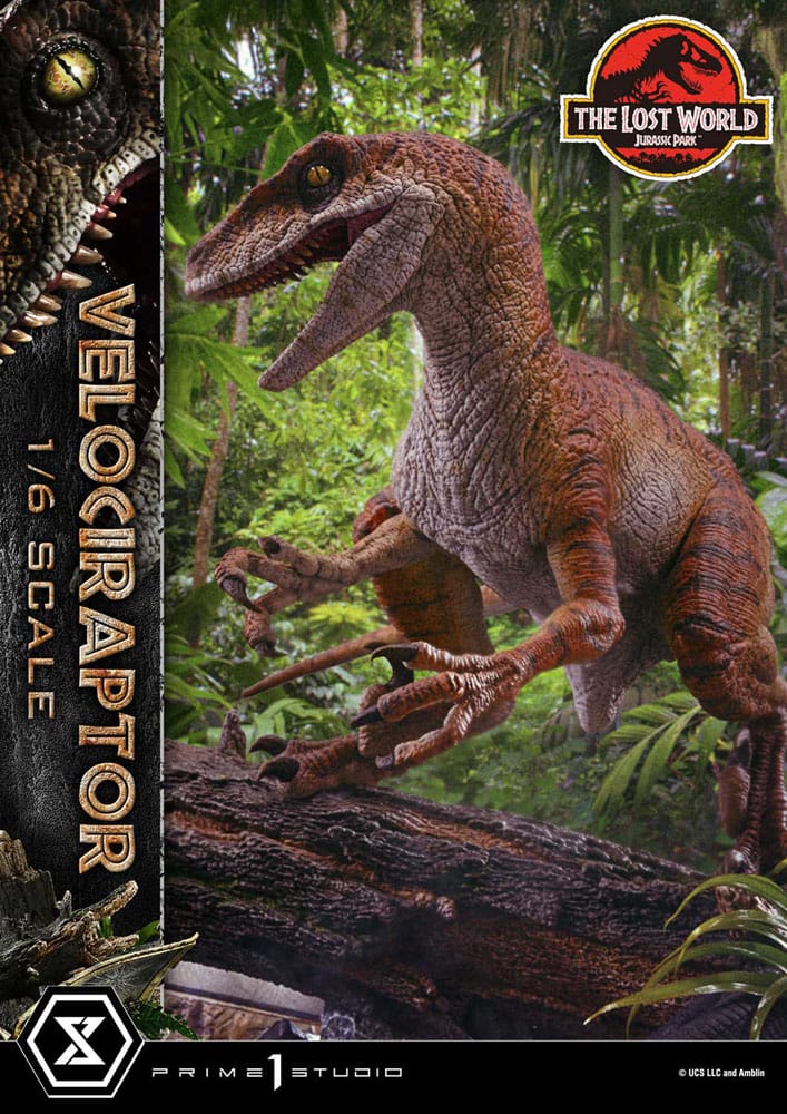 Jurassic Park II Estatua Legacy Museum Collection 1/6 Velociraptor 41 cm 