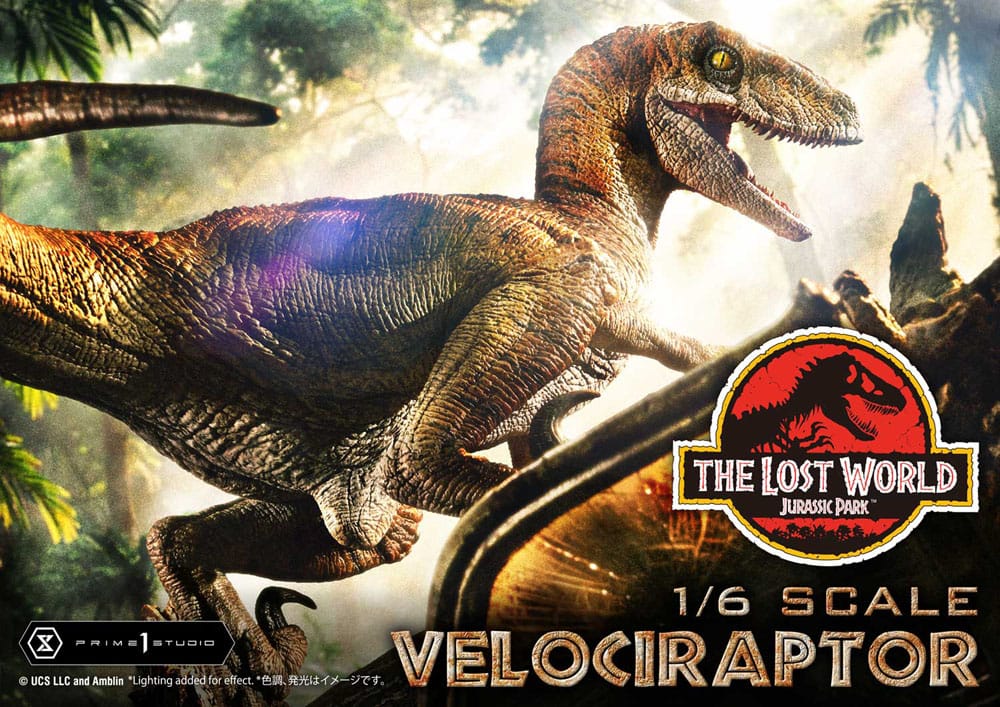 Jurassic Park II Estatua Legacy Museum Collection 1/6 Velociraptor Bonus Version 41 cm