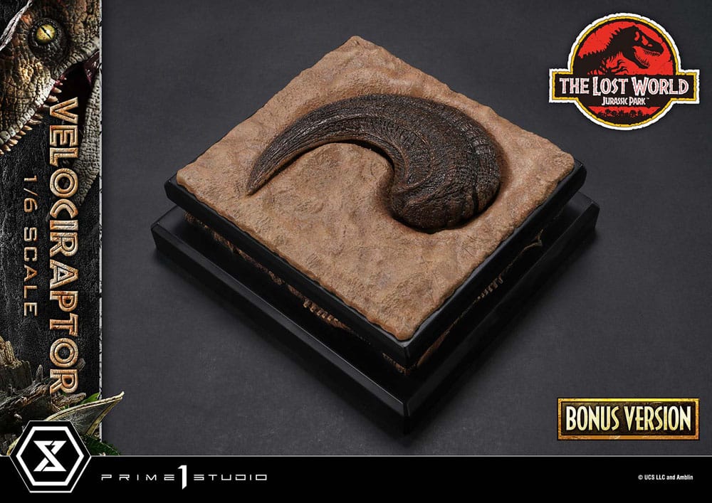 Jurassic Park II Estatua Legacy Museum Collection 1/6 Velociraptor Bonus Version 41 cm