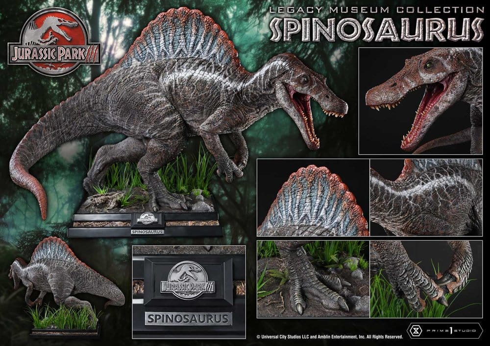 Jurassic Park Legacy Museum Collection Estatua 1/6 Spinosaurus Bonus Version 134 cm