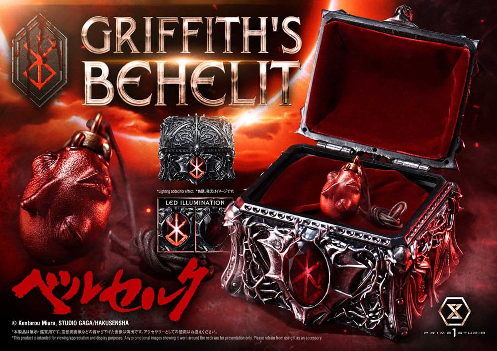 Berserk Estatua Life Scale Griffith's Behelit 6 cm