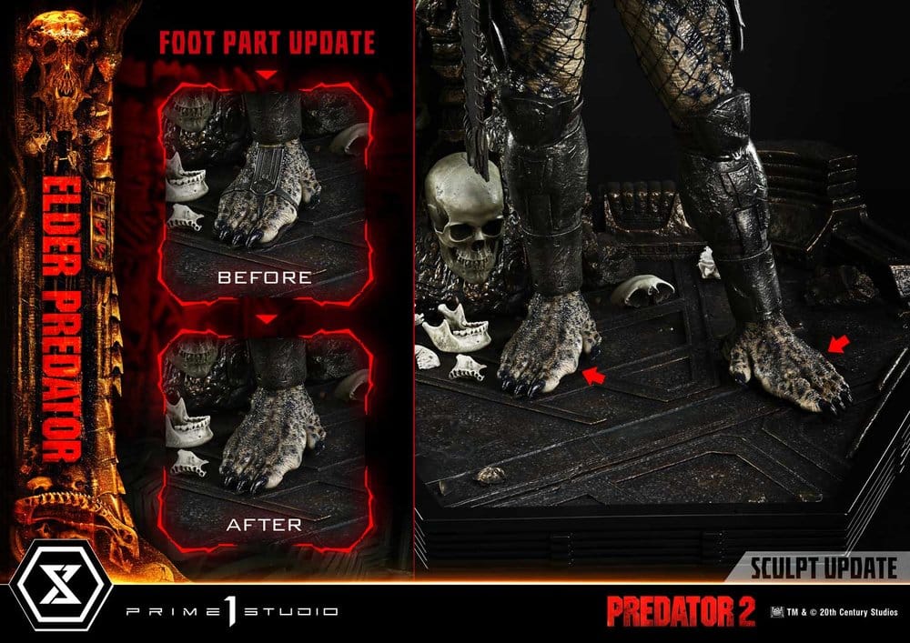 Predator 2 (Film) Museum Masterline Estatua 1/3 Elder Predator 94 cm