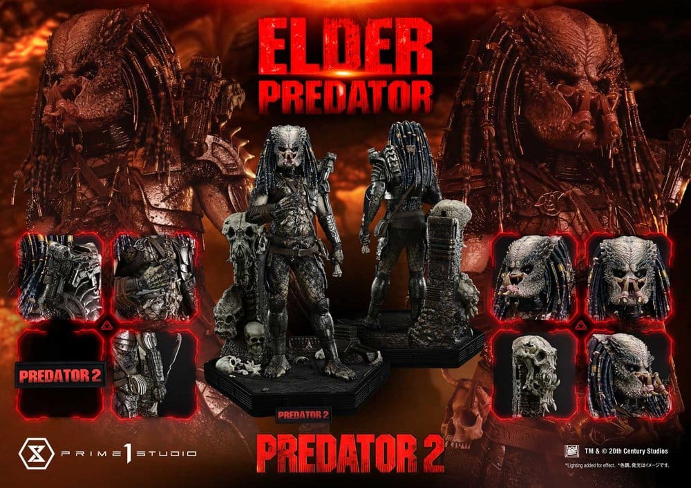 Predator 2 (Film) Museum Masterline Estatua 1/3 Elder Predator 94 cm
