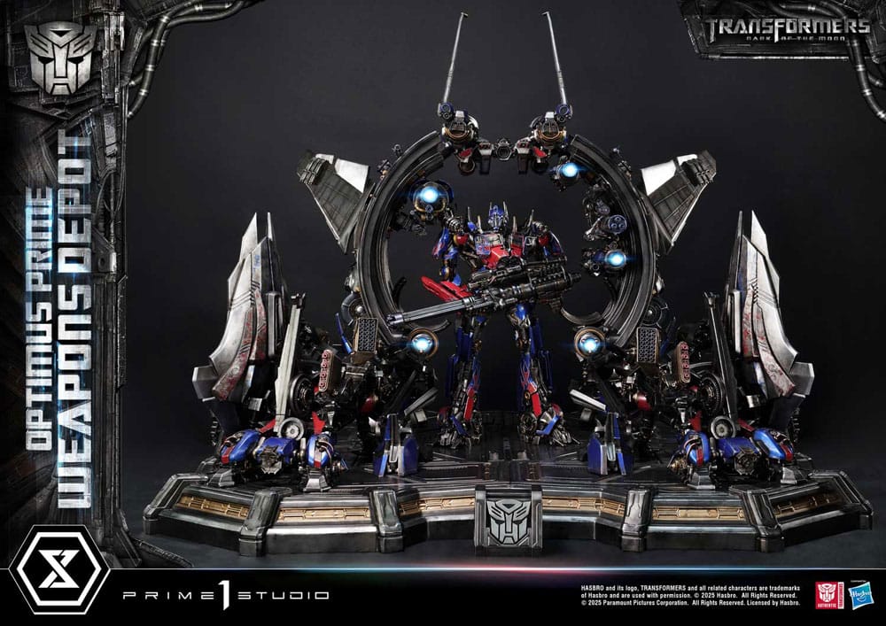 Transformers: Dark of the Moon (Film) Museum Masterline Estatua Optimus Prime Weapons Depot 127 cm