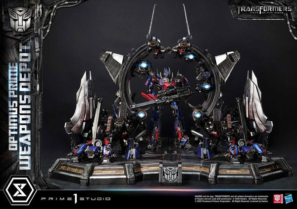 Transformers: Dark of the Moon (Film) Museum Masterline Estatua Optimus Prime Weapons Depot 127 cm