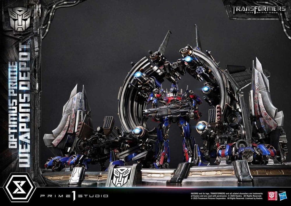 Transformers: Dark of the Moon (Film) Museum Masterline Estatua Optimus Prime Weapons Depot 127 cm